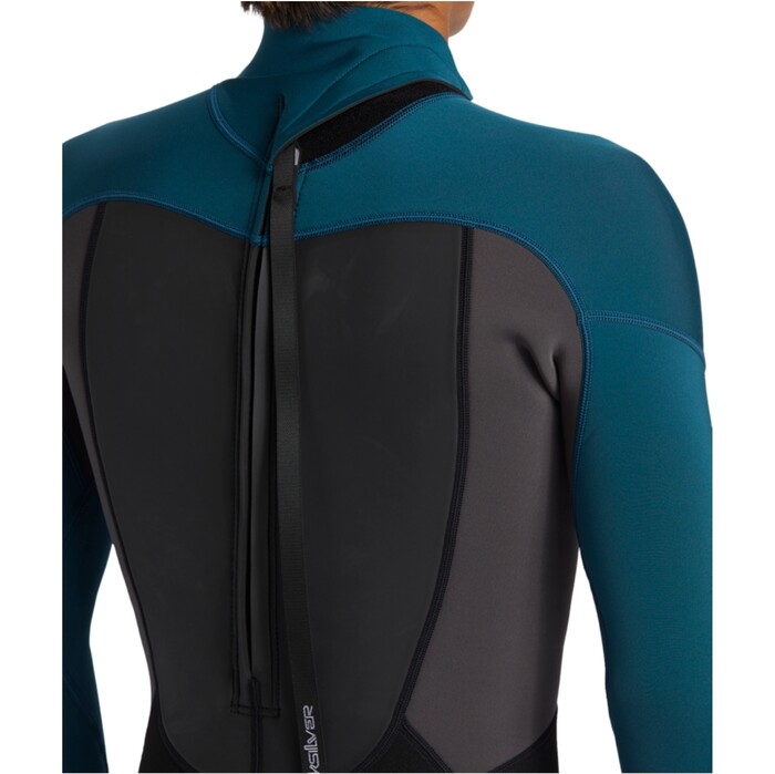 2024 Quiksilver Mens Prologue 3/2mm Flatlock Back Zip Wetsuit EQYW103223 - Midnight Turquoise